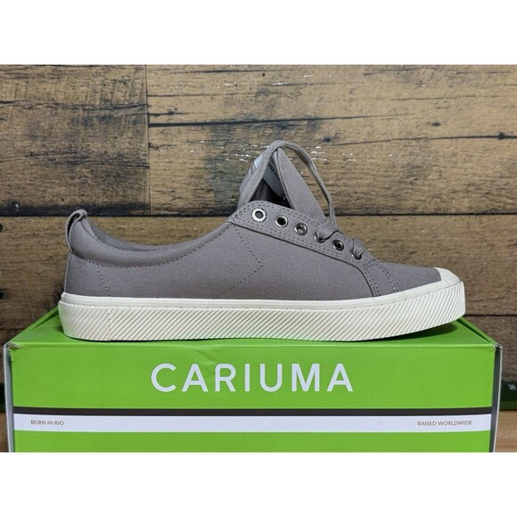 NEW Cariuma OCA Low Mystic Grey Canvas Contrast Thread Sneaker Mens 10.5 main image 5